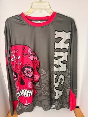 Royalty Transportation LLC Custom Sugar Skull Long Sleeve Jersey